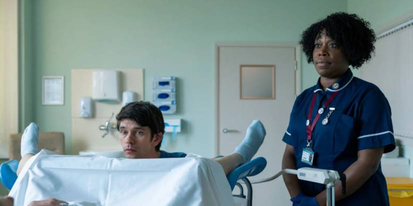 Adam and Tracy examine a patient in This Is Going To Hurt.