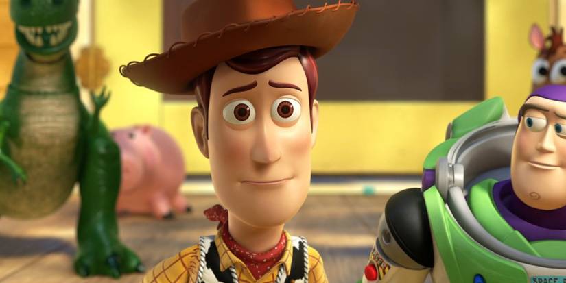 Toy Story 3 - 2010 - Woody looks at something with puppy dog eyes