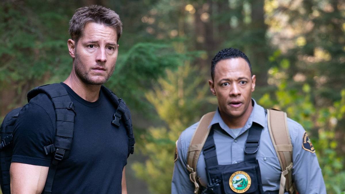 Colter Shaw (Justin Hartley) and Luke Parsons (Emerson Brooks) on 'Tracker'
