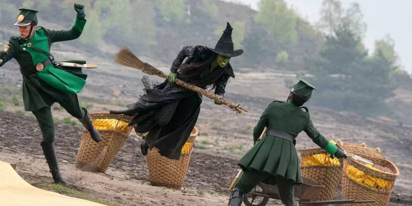 Elphaba (Cynthia Erivo) fights the Ozian guards in 'Wicked: For Good.'