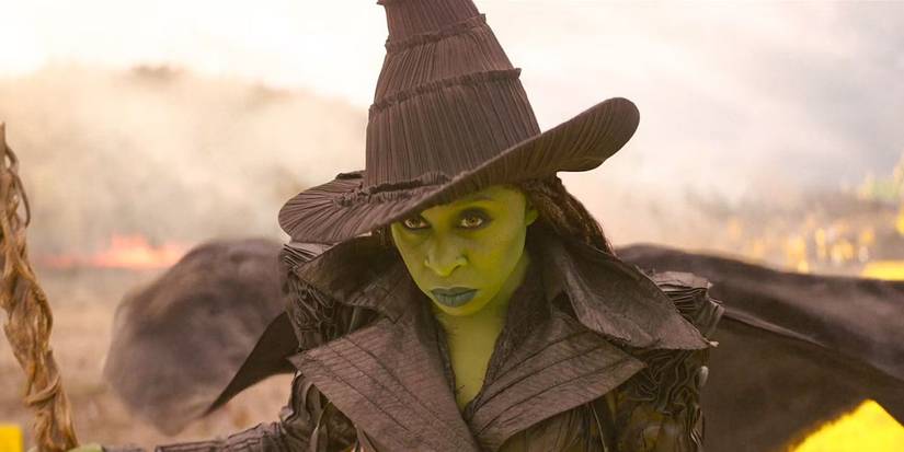 Elphaba (Cynthia Erivo) on the Yellow Brick Road at the beginning of 'Wicked: For Good'