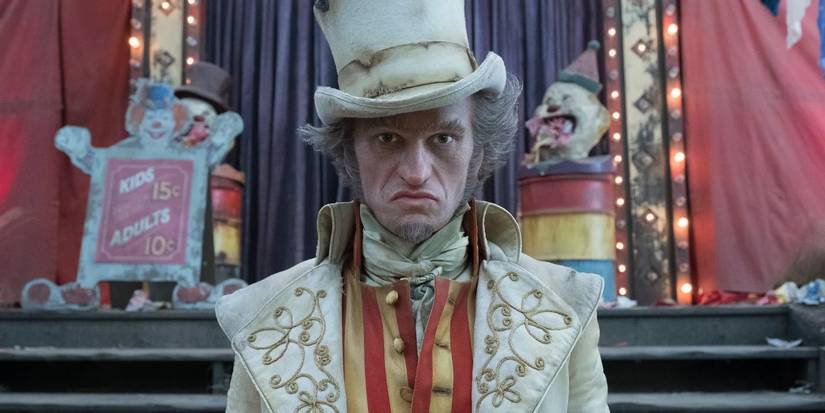 Count Olaf (Neil Patrick Harris) in circus attire in Netflix's 'A Series of Unfortunate Events'
