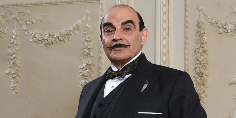 Hercule Poirot smiling