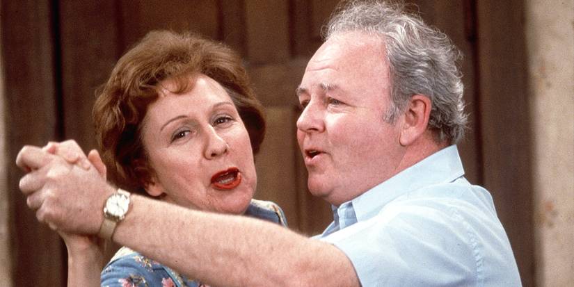 Archie and Edith dancing in 'All in the Family'