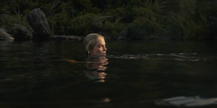 A woman on a lake in Apex