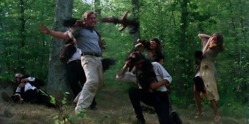 Cena de ataque em Attack of the Beast Creatures