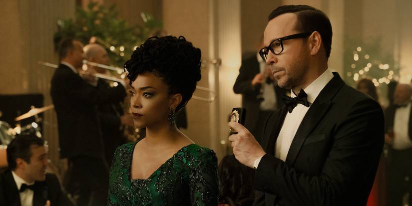 Boston Blue - Danny Reagan (Donnie Wahlberg) and Lena Silver (Sonequa Martin-Green) attend aa gala