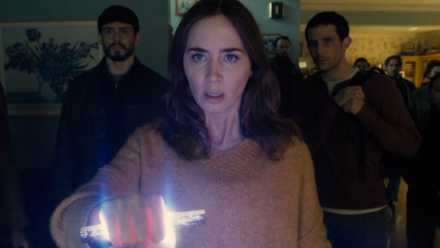 Emily Blunt looking confused in 'Disclosure Day.'