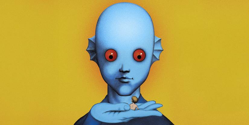 A Draag holding an Orm on his hand in Fantastic Planet