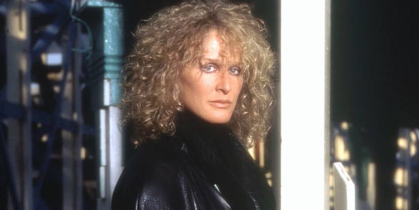 Glenn Close looking at the camera in Fatal Attraction