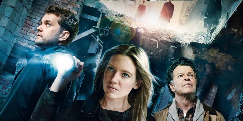 Peter Bishop, Olivia Dunham, and Walter Bishop in a promo image for Fringe