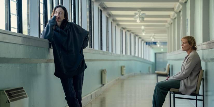 Andrea Riseborough and Kate Winslet in 'Goodbye June'.