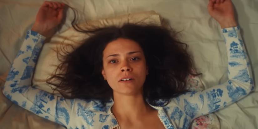 Ruby Bell (Harriet Herbig Matten) laying on her bed in Maxton Hall.