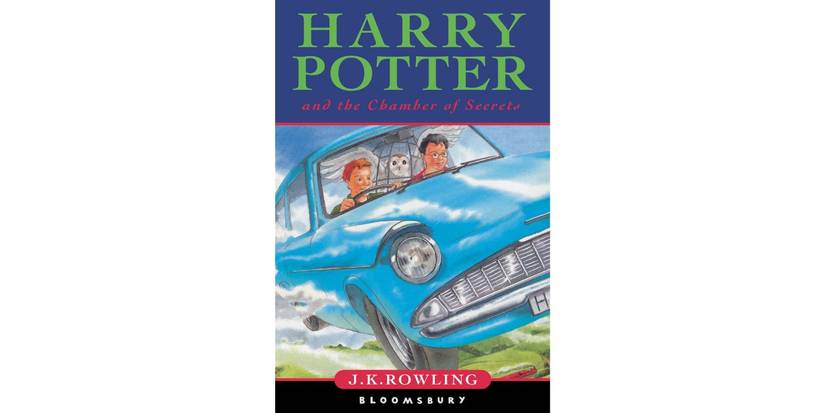 The original cover of Harry Potter and the Chamber of Secrets