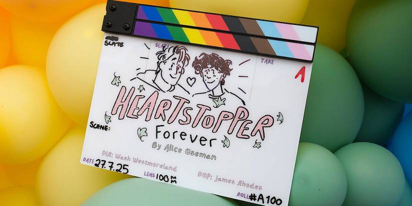The clapboard for 'Heartstopper: Forever.'