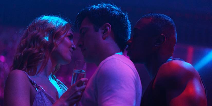 Sophie Nelisse and Hudson Williams in Heated Rivalry Episode 4