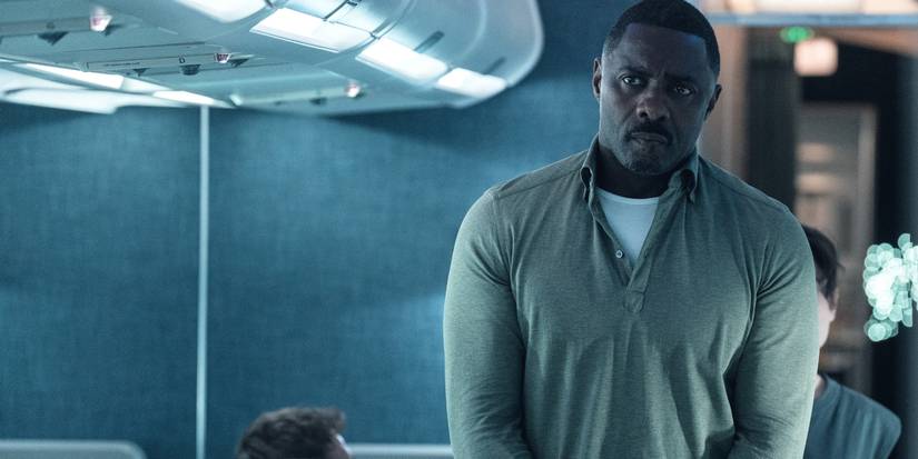 Idris Elba as Sam Nelson lurking during Season 1 of 'Hijack.'