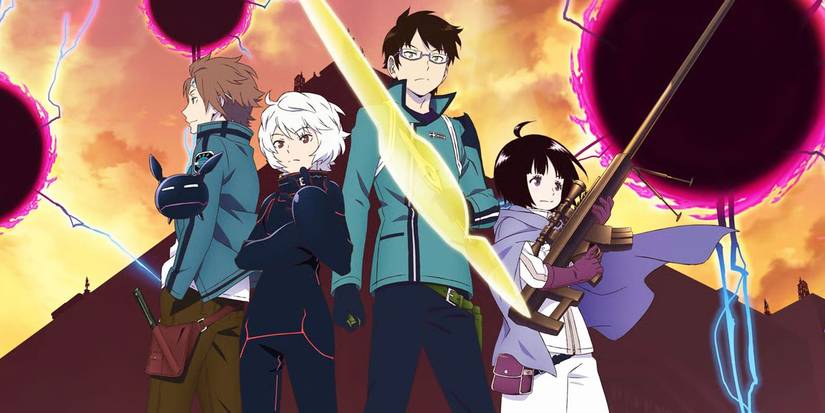 World Trigger's main cast on the series' poster.