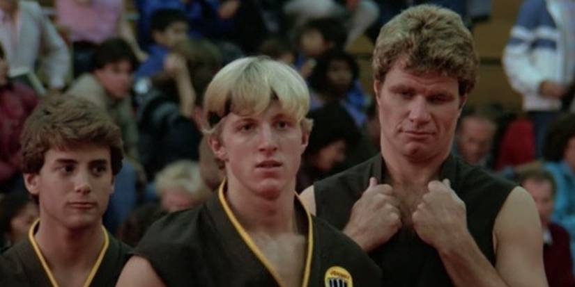 Johnny and Kreese in 'The Karate Kid' final tournament