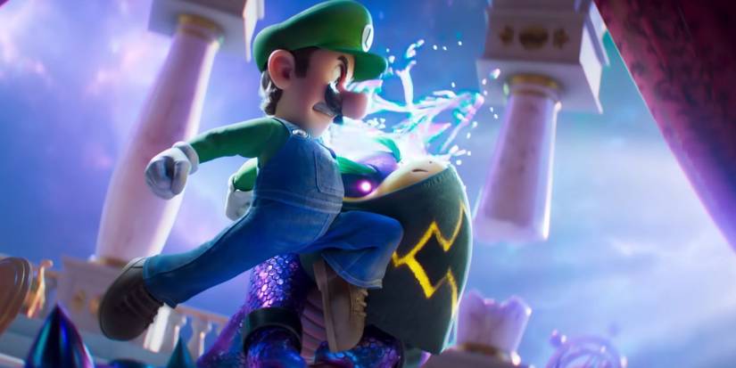 Luigi vs Bowser jr in super mario galaxy movie