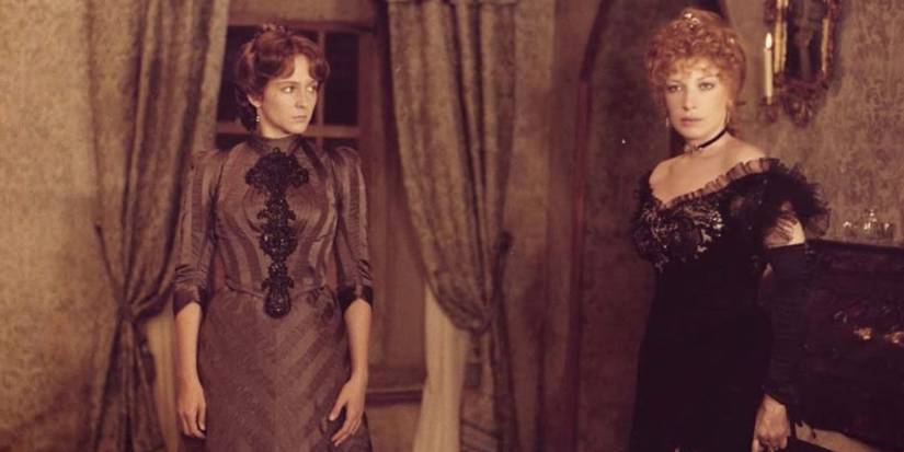 Two women looking ahead in Mystery of Oberwald