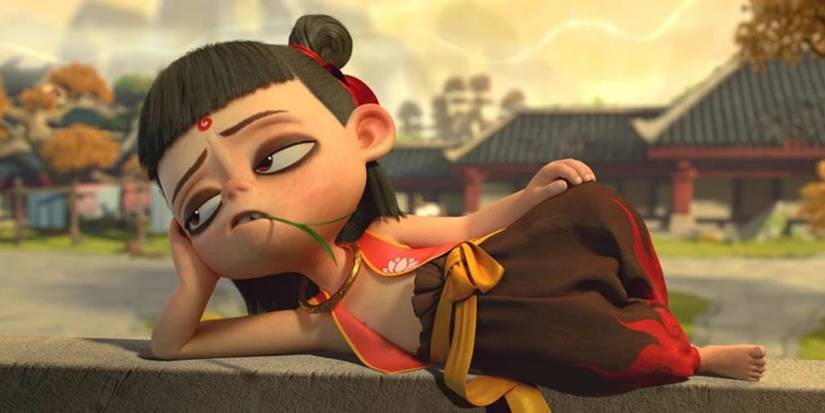 Nezha lounging in 'Ne Zha.'