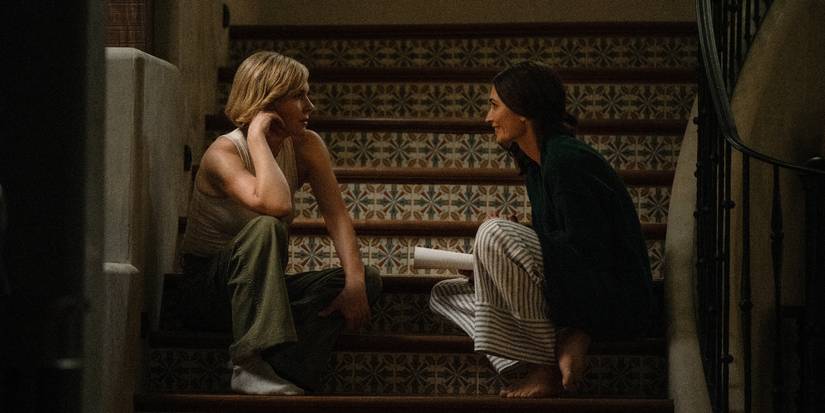 Rhea Seehorn and Karolina Wydra in Pluribus Episode 8