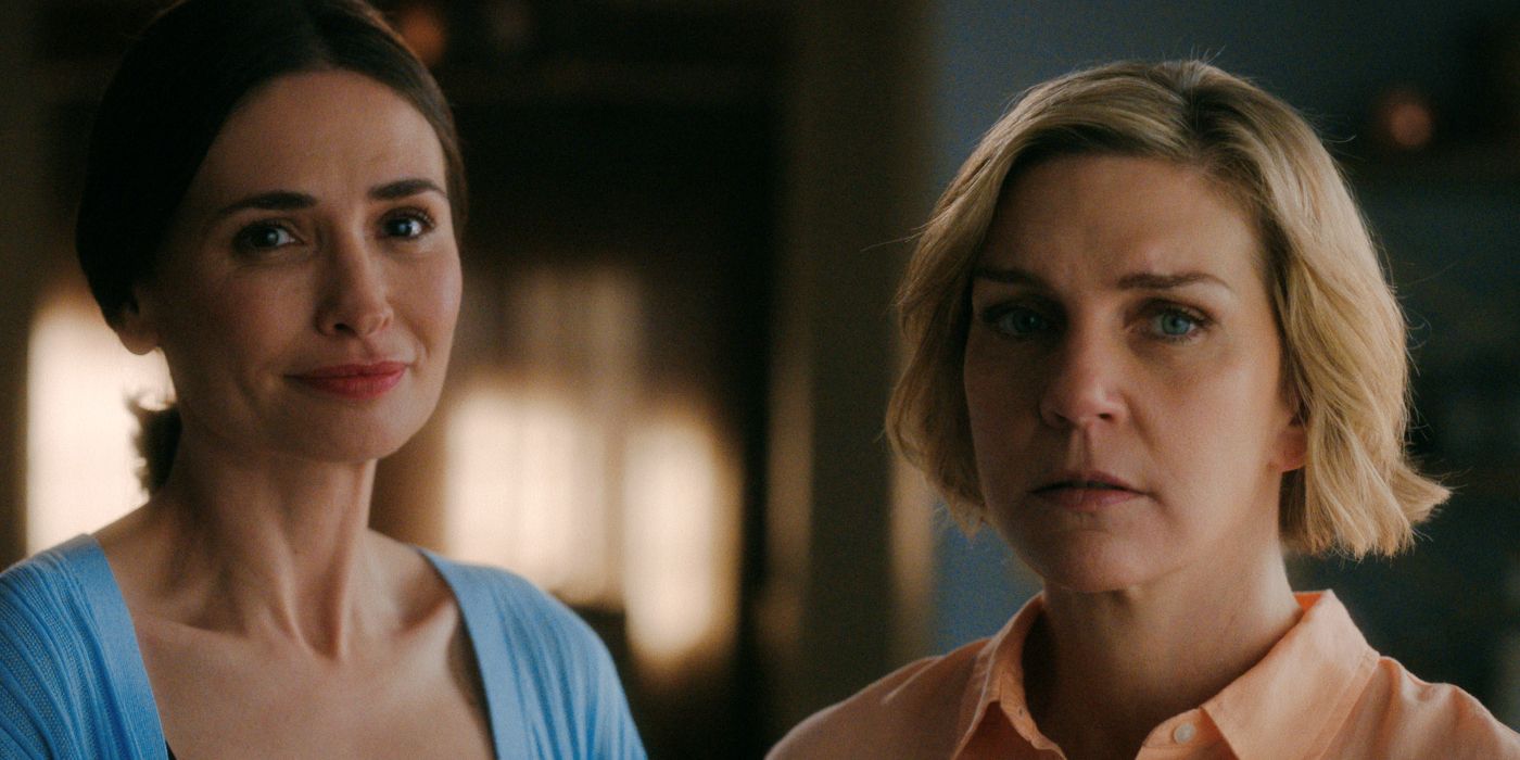 Rhea Seehorn and Karolina Wydra in the Pluribus finale