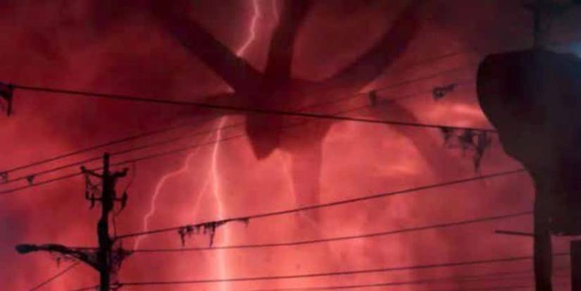 The Mind Flayer emerges from the mist on 'Stranger Things.'