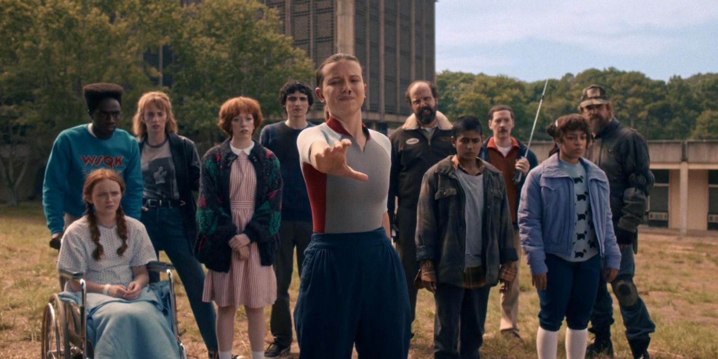 The cast of Stranger Things Season 5 watch Eleven (Millie Bobby Brown) use her powers
