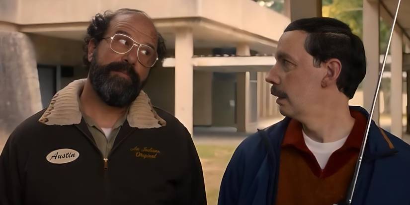 Murray (Brett Gelman) and Mr. Clarke (Randy Havens) in Stranger Things Season 5