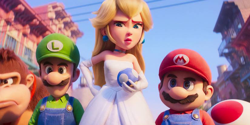 Super Mario Bros Movie - cast looking confused