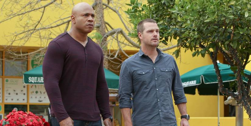 LL Cool J and Chris O'Donnell in the NCIS: LA episode Merry Evasion