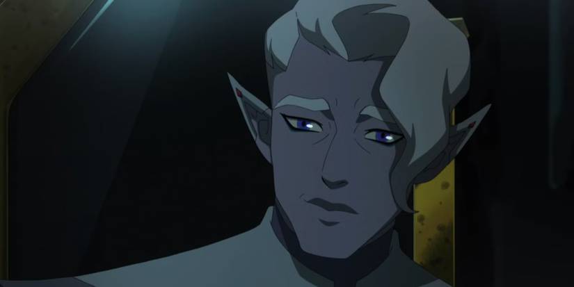 Essek Theylss (Matthew Mercer) looking somber and concerned in The Mighty Nein Episode 2