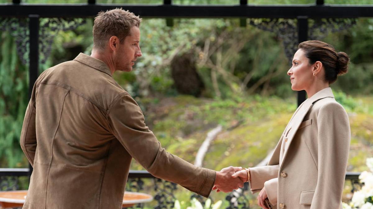 Colter Shaw (Justin Hartley) meets MC (Italia Ricci) in the 'Tracker' episode 