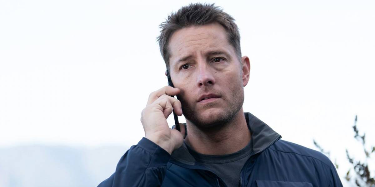 Colter Shaw (Justin Hartley) ao telefone no episódio