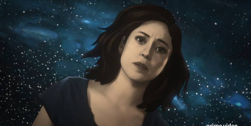 Alma floating through space in Undone
