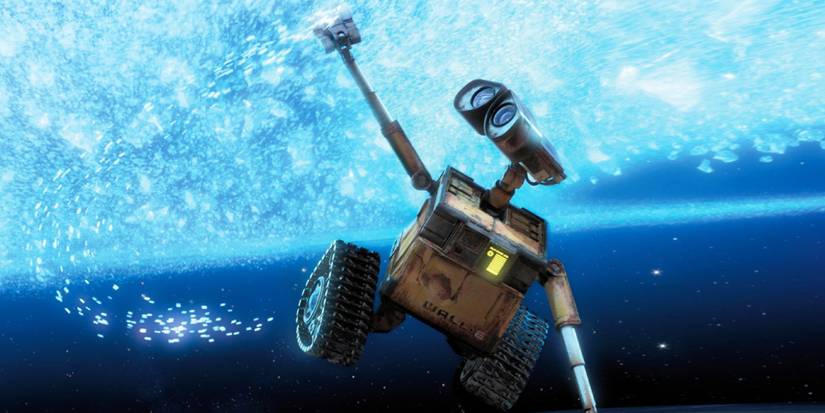 Wall-E floating in space in WALL·E