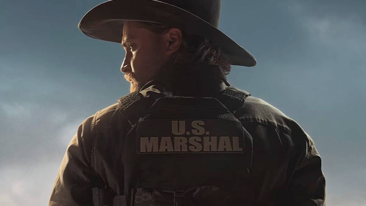Luke Grimes as Kayce Dutton on the poster for 'Y: Marshals'
