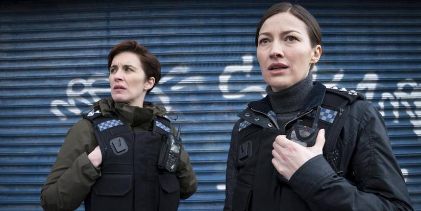 Vicky McClure as Kate Fleming and Kelly Macdonald as Joanne Davidson in Line of Duty