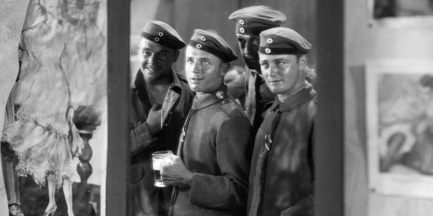 A group of soldiers in All-Quiet-on-the-Western-Front