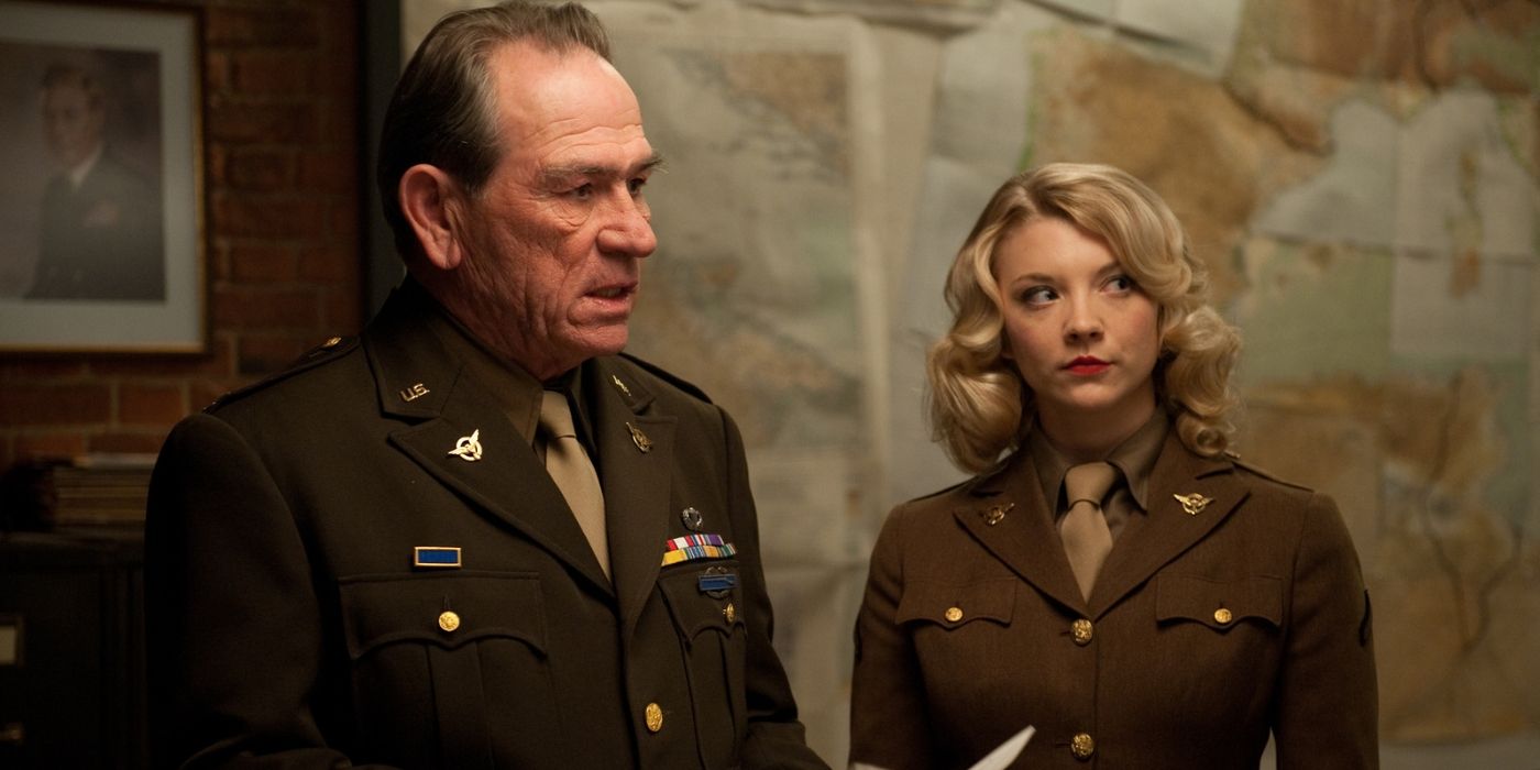 Tommy Lee Jones and Natalie Dormer in 'Captain America: The First Avenger.'