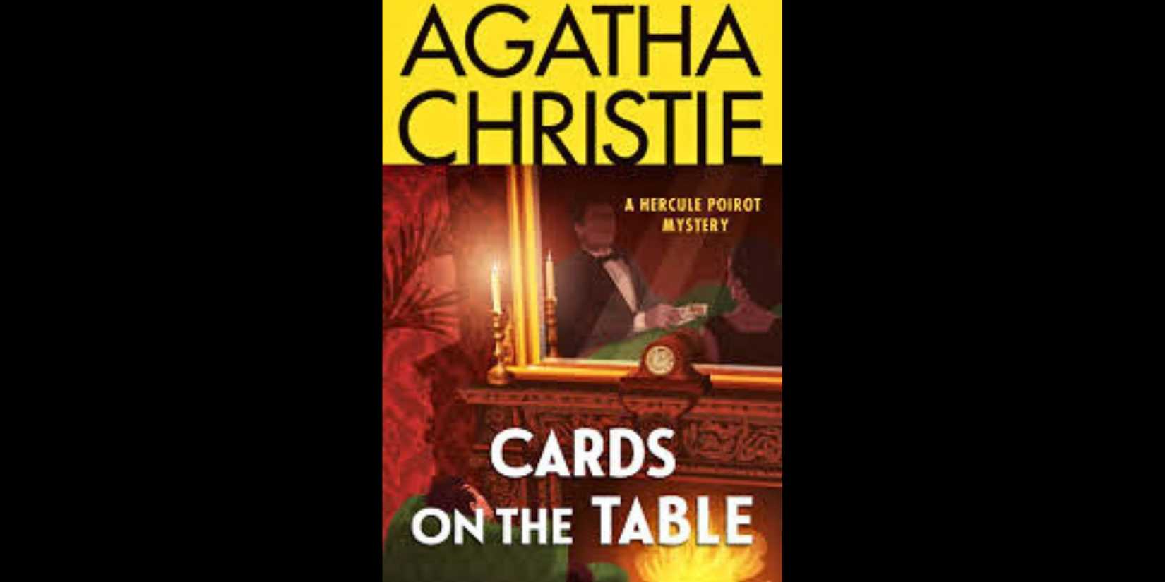 Book cover of Cards on the Table by Agatha Christie.