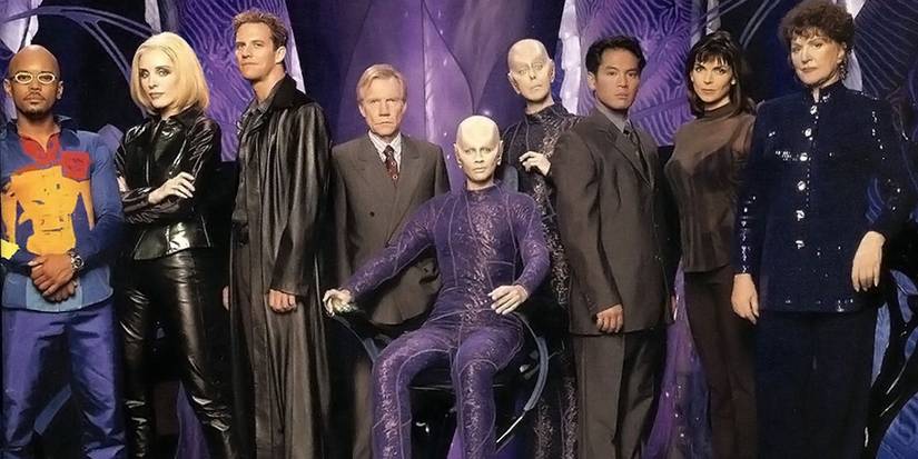 The cast of Earth: Final Conflict.
