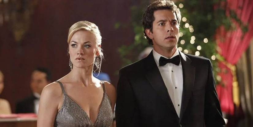 Yvonne Strahovski and Zachary Levi in the NBC series 'Chuck'