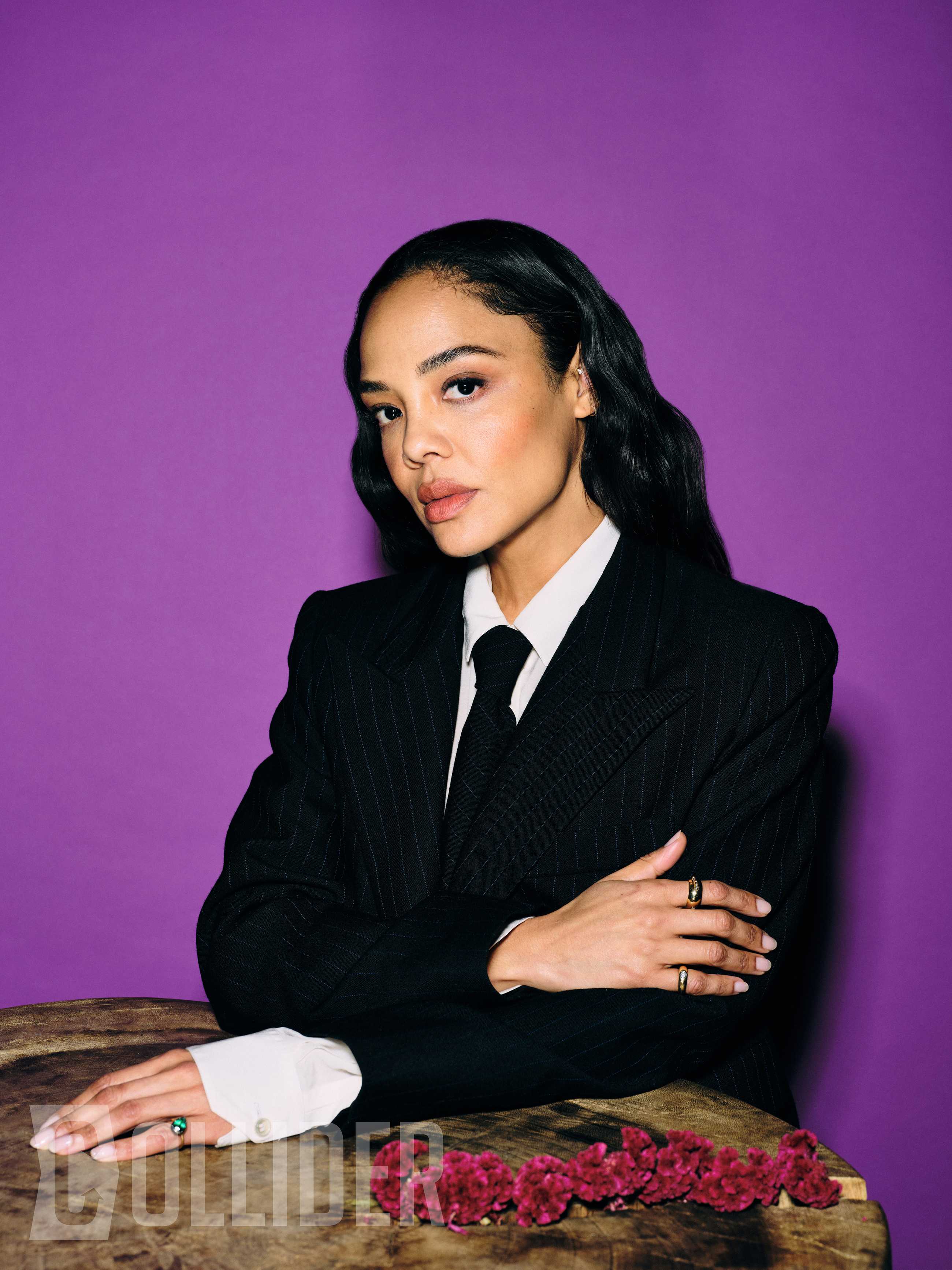 Tessa Thompson photographed by Stephanie Diani for Collider in New York on December 2, 2025.