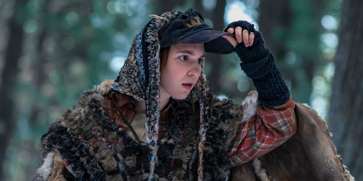Sophie Nélisse as Teen Shauna in Yellowjackets, episode 10, season 3, streaming on Paramount+ with SHOWTIME, 2025. Photo Credit: Kailey Schwerman/Paramount+ with SHOWTIME.