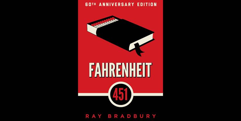 The cover of the book Fahrenheit 451