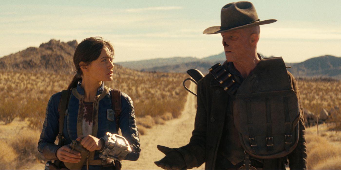 Ella Purnell and Walton Goggins in Fallout Season 2 Episode 4