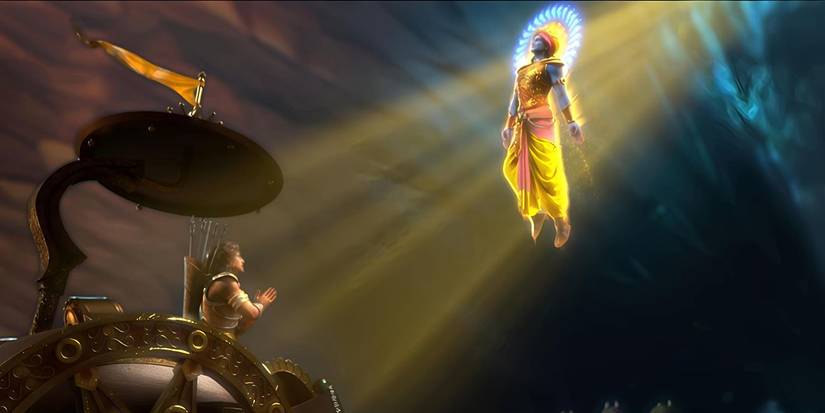 Floating deity from 'Kurukshetra'